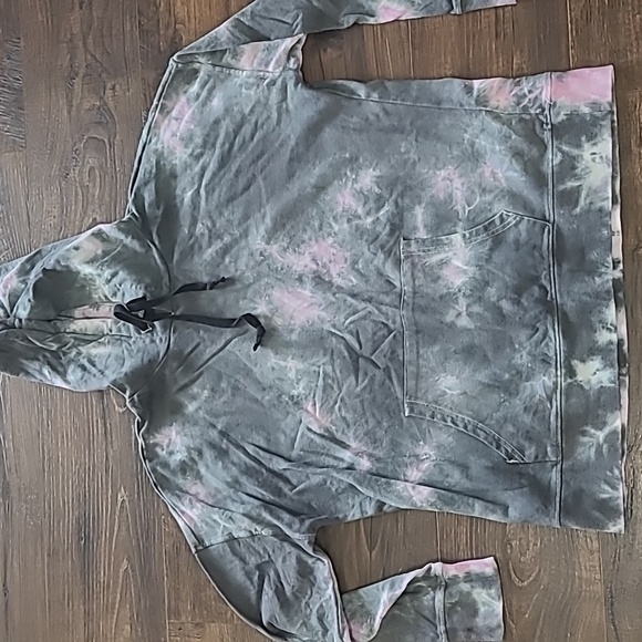 Gray/Pink Tye Dye Sweatshirt - Picture 1 of 4